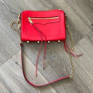 Rebecca Minkoff Avery crossbody bag red with gold hardware
